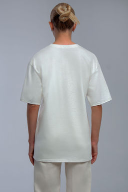 Арт. 31125 Футболка женская оверсайз 44-52 (5 шт) Цвет:молочный - Калинка фото 18