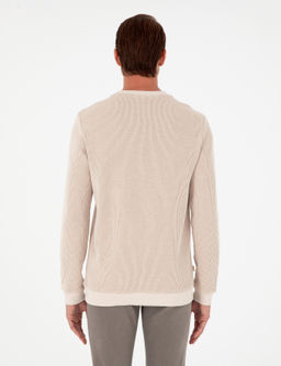 Bej Regular Fit Sweatshirt - Pierre cardin фото 5