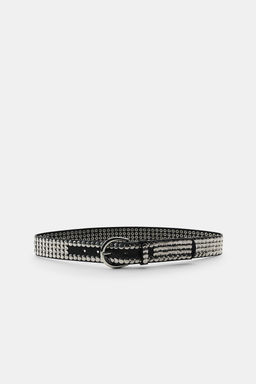 LEATHER BELT WITH MULTIPLE STUDS - Zara фото 3