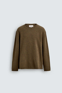 100% WOOL ROLLED EDGE SWEATER - Zara фото 6