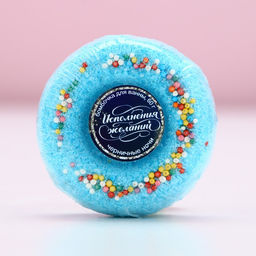 Бомбочка для ванны «Исполнения желаний!», 60 г, аромат черники, Чистое счастье