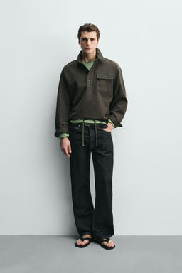 SOBRECAMISA POLO ALGOD?N LAVADO / marron-vison