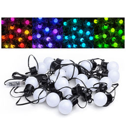 Электрогирлянда-Smart 6 м, 20 ламп, 10 режимов, USB, ИК пульт (цветная)в пакете