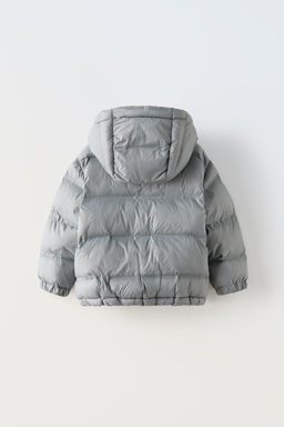 WATER-REPELLENT HOODED PUFFER JACKET - Zara фото 14
