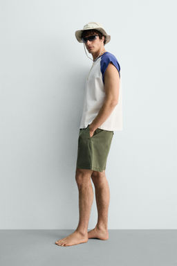 CAMISETA TANK COLOR BLOCK / Blanco