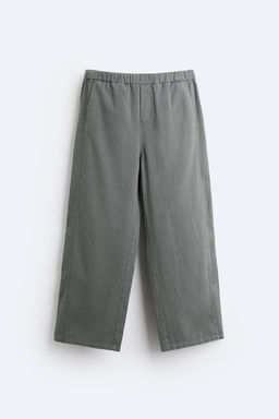 JOGGER WAIST COTTON TROUSERS - Zara фото 6