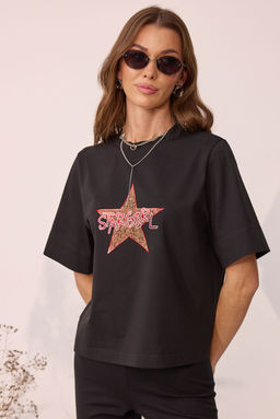 Футболка LYUSHe 4114 черный  фото 4