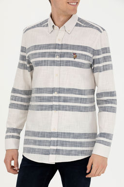 Мужская рубашка с длинным рукавом Stone - U.s. polo assn фото 27