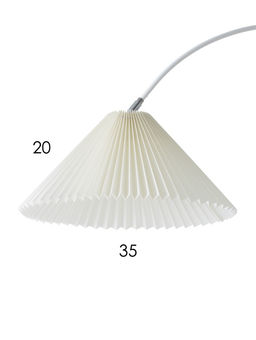 Торшер напольный "Волна" Е27 40Вт белый подставка камень 30х90х180 см