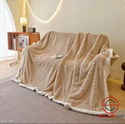 Плед из велсофта в подарочной упаковке