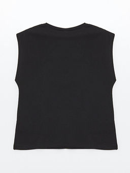 Bisiklet Yaka Bask?l? K?sa Kollu K?z ?ocuk ?ortlu Pijama Tak?m? - Waikiki фото 3