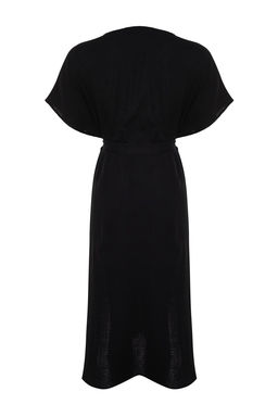 Bej Kusakl? Maxi Dokuma Y?rtmacl? Muslin Plaj Kimono&Kaftan TBESS23KM00019 - Trendyolmilla фото 17