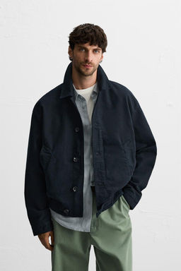 TEXTURED CANVAS JACKET - Zara фото 2