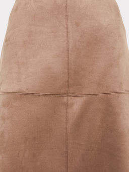 Юбка женская бежевая "под замшу"