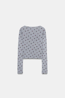 CHAQUETA POINTELLE FLORES / Gris - Zara фото 7