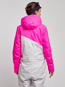 Горнолыжный комбинезон женский зимний розового цвета 2326R - Mtforce фото 11