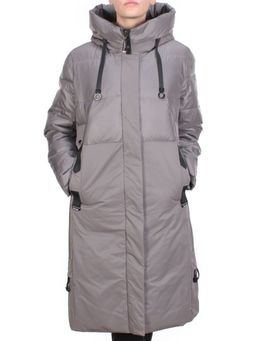 2211 DARK GREY Пальто зимнее женское LYDIA (200 гр. холлофайбер) - Фабричный китай фото 2