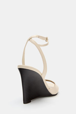 SANDALIA TAC?N CU?A / Blanco Crudo - Zara фото 5