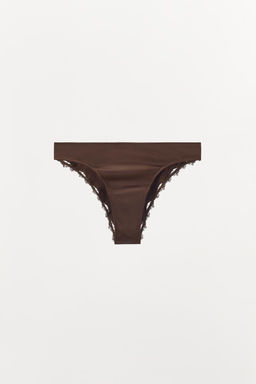 SATIN LACE BRIEFS - Zara фото 4