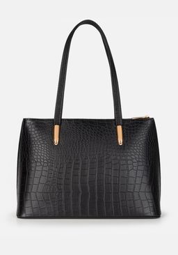 Сумка Модель №1458 | кожзам | крокодил | черный | Р920-1 | 31937
