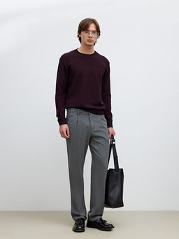 Bisiklet Yaka Erkek Triko Kazak