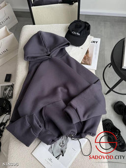 Худи женское однотонное