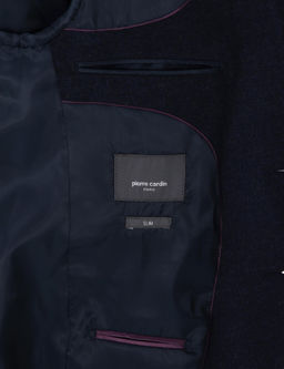 Lacivert Slim Fit Tak_m Elbise