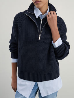 Джемпер на молнии из смесового хлопка / Zarina