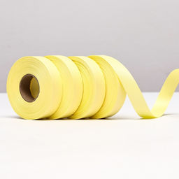 Цена за 4 шт. Лента для декора и подарков, лимонная, 2 см х 45 м