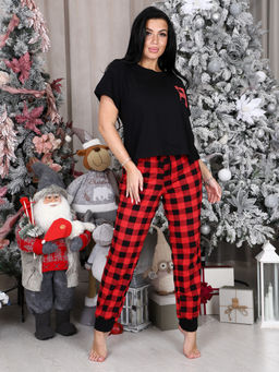 325-ДК ДОМАШНИЙ ЖЕНСКИЙ КОСТЮМ (брюки) (Красный) - А-дина фото 2