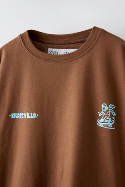 SKATE PRINT T-SHIRT - Zara фото 4