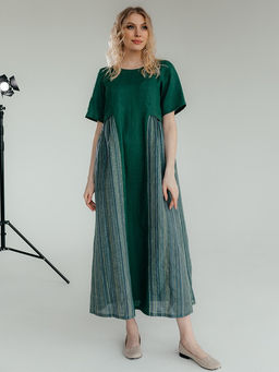 платье лен, хлопок