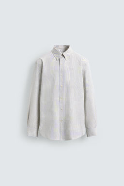 CAMISA REGULAR FIT ALGOD?N / Amarillo oscuro - Zara фото 8