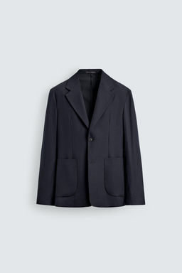 BLAZER RELAXED FIT ESTRUCTURA / Marino - Zara фото 7