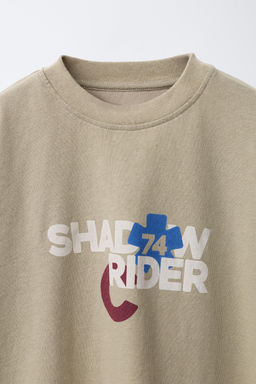 DOUBLE-SLEEVE RIDER PRINT T-SHIRT - Zara фото 7