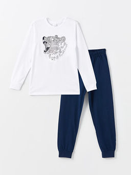 Bisiklet Yaka Erkek ?ocuk Pijama Tak?m?