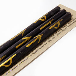 Свеча воск с рунами Отражение негатива 18см-1см уп 3шт - Сандаловый дом фото 3