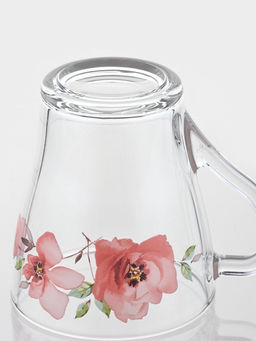 Цена за 20 шт. Кружка ОСЗ Акварельные цветы, 250 мл, стекло, рисунок МИКС