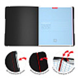 Цена за 2 шт. Тетрадь общая ученическая в съемной пластиковой обложке ErichKrause FolderBook Accent, красный, А5+, 2x48 листов, клетка  фото 28