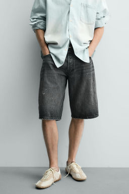 BERMUDA DENIM BAGGY FIT / Carb?n - Zara фото 2