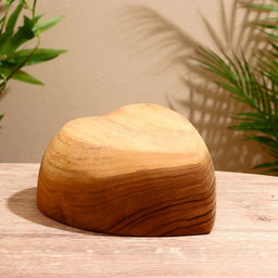 УЦЕНКА Салатник Сердце 20?20?9 см, тиковое дерево