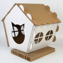 Домик с когтеточкой, 45 х 41 х 45,5 см - Пушистое счастье фото 4