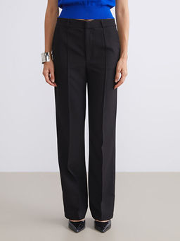 Standart Fit ?spanyol Pa?a Kad?n Pantolon