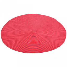 Салфетка под горячее (термосалфетка) Круглая д38см, ПВХ, цвет - малиновый (Китай) - Домашняя мода фото 2