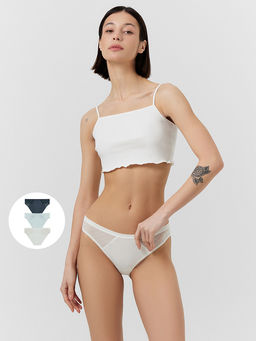 Трусы слипы женские в наборе, 3 шт