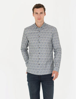 Рубашка Pierre Cardin Slim Fit петрол