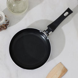 Сковорода Лерой, d=14 см, пластиковая ручка, антипригарное покрытие, алюминий, цвет МИКС - Simaland фото 2