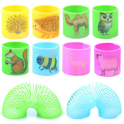 Пружинка-радуга "В мире животных-2" в пакете