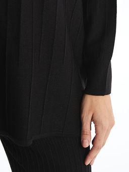 Bisiklet Yaka Kad?n Triko Tunik