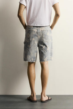 BERMUDA RELAXED FIT ESTAMPADO FLORAL LAVADO / 025 - Zara фото 3